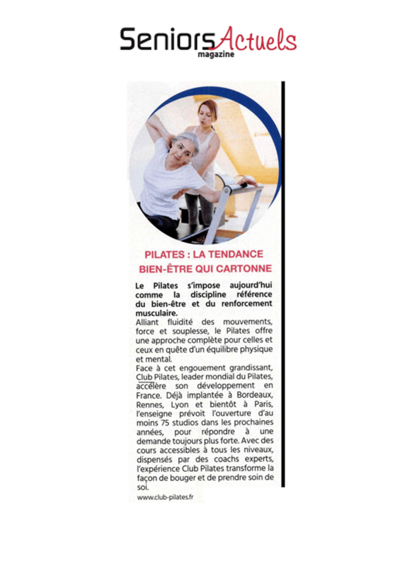Pilates : la tendance bien-être qui cartonne - Club Pilates accélère son développement en France
